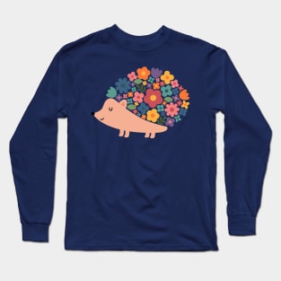 Floral Hedgehog Long Sleeve T-Shirt